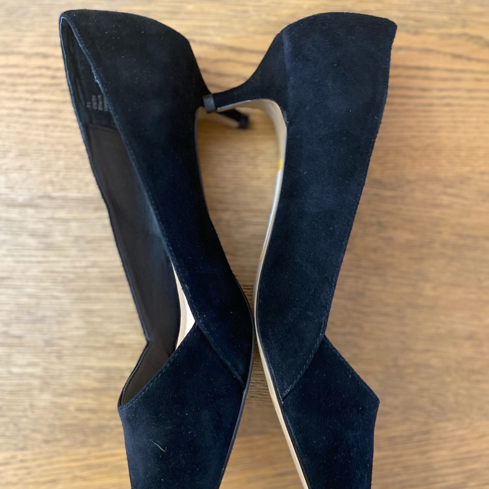 Black sole  society 2 inch suede heel